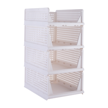 Folding Clothing Storage Basket for Dormitory Wardrobe