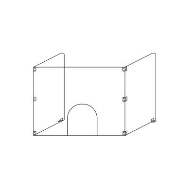 customized plastic counter covid19 isolating protection