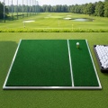 Sistema de tapete de golf comercial con marco de acero inoxidable, césped de nailon de 15 mm y base de EVA amortiguadora de 10 mm