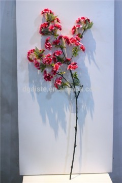 Home garden decorative 110cm Height artificial white cream pink green Cherry Blossom leaf Branches EYHZ12 03F01
