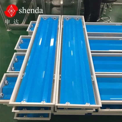 Cleanroom Lighting 1200x300mm Double Tube Fluorescent LED Light Fixture