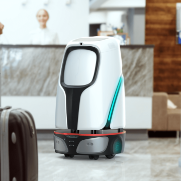 2024 Hotel Smart Delivery Robot with Lock Door, Elevator Control, and 1.2m/s Speed