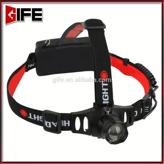 GF-8018 Cheap Price Aluminum Material Hands Portable Bike Head Light Powerful led rechargeable hunting headlight