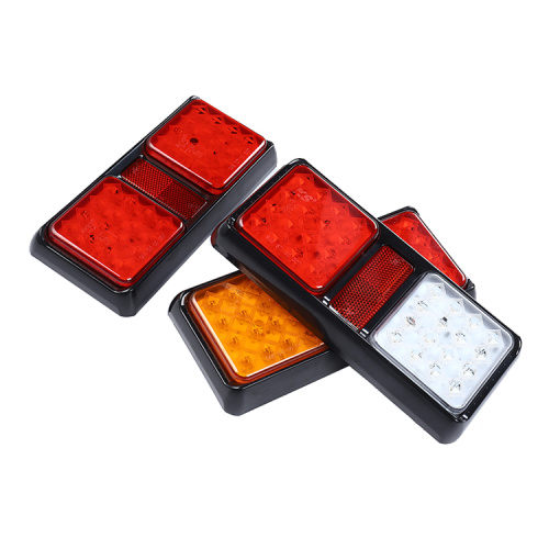 ટ્રેઇલર ટ્રક લારી વાન માટે 12 વી/24 વી એલઇડી રીઅર પૂંછડી લાઇટ બ્રેક સૂચક લેમ્પ