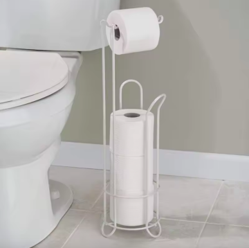 Metal Craft Floor Paper Towel Rack - Standing Toilet Paper Holder