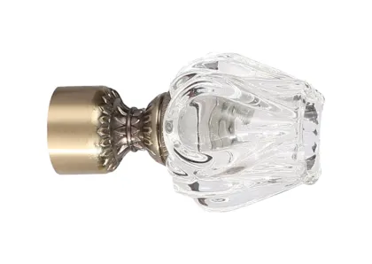 Crystal Rose Head Curtain Rod