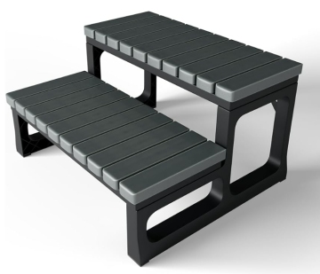 Universal Aluminum Hot Tub Steps for Any Shape and Size