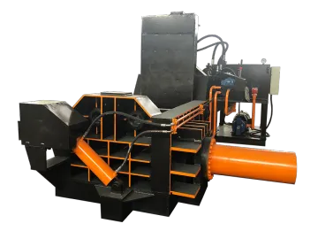 Waste Steel Scraped Car Lathe Turning Metal Compactor