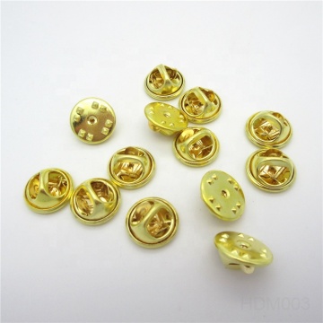 Factory Supply Large Stock Cheap Brass Gold Butterfly Clutch and Pin