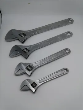 Carbon Steel Adjustable Spanner Wrench 8''10'' 12''