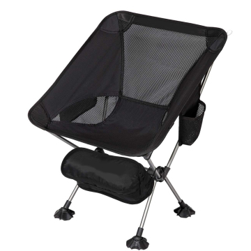 Black Fishing Sports Ultralight Folding Chair