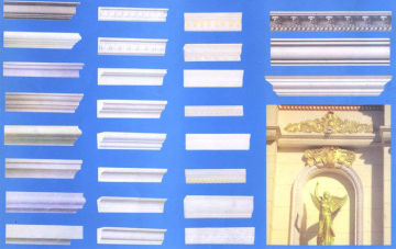 Grey Grc Panel Decorative Crown Moulding Line Roman Exterior Used