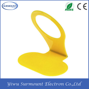 Plastic mobile phone charging hanger holder Colorful foldable cellphone charging hanger holder