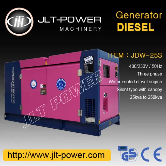 Water Cooled Three Phase Cheap 20kva generator price with Ricardo engine