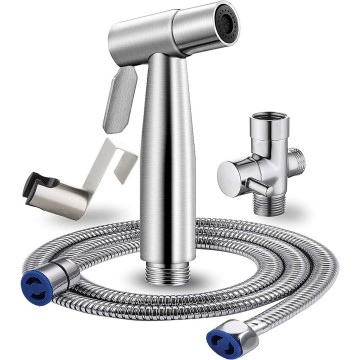 Bathroom Bidet Toilet Sprayer Faucet Set Stainless Steel Travel Shattaf