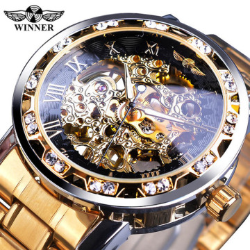 Men's Royal Design Mechanical Waterproof Watch with Luminous Display