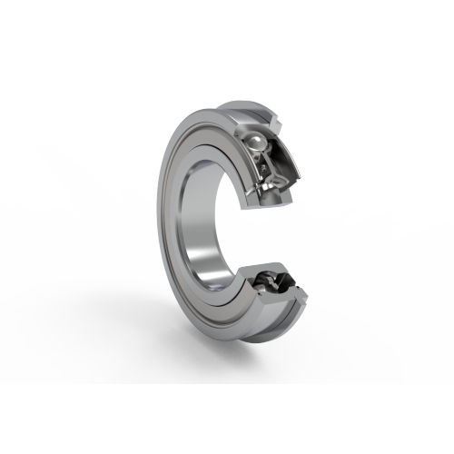 外圈带止动槽和止动环的单列深沟球轴承