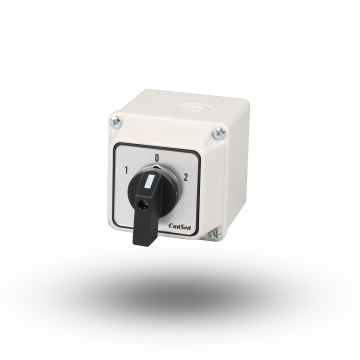 Cantak LW26-20 1-0-2 1P IP65 CE Certified Electric Change Over Switch with Protective Box