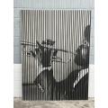 printing jazz Music acoustic slat wall panel