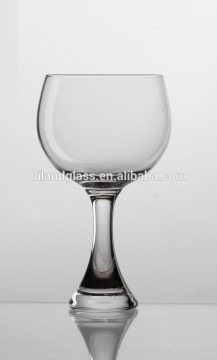 2016 new design clear thick stem wine glass