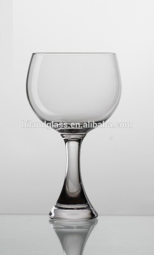 2016 new design clear thick stem wine glass