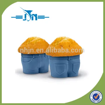 Set of 6 Silicone "Muffin Top" Cupcake Molds