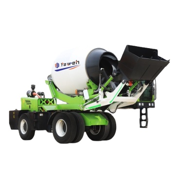 Portable Concrete Mixer Truck with Heavy Duty Roller Drum and Lift Parts