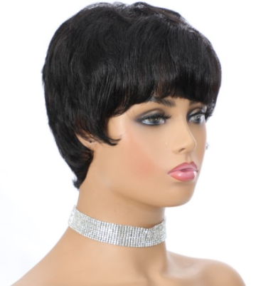 Wholesale Pixie Cut Human Hair Wigs, Pixie Cut Short Wig, Finger Wave Wig