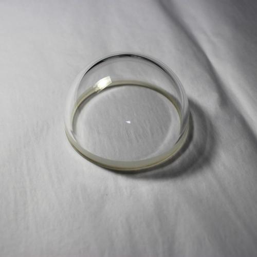 Lentille de dôme hémisphérique de verre de silice fusionné