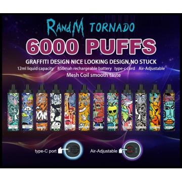 Disposable Vape RandM Tornado 6000 Bulk Buy