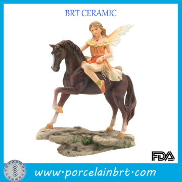 Magical Fairy Riding Horse Figurine
