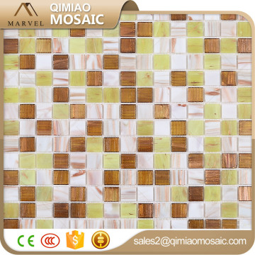 Colors Hot-Melting Glass Tiles Bathroom Accessories Mosaic