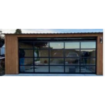 Black Customized Aluminium Garage Door without Glass