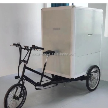 Elektriska trike -lösningar för stadsfrakt och leverans av stormarknad