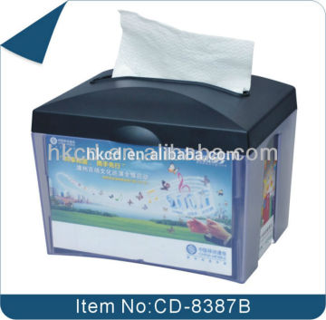 Plastic Facial tissue dispenser for restaurant CD-8387B