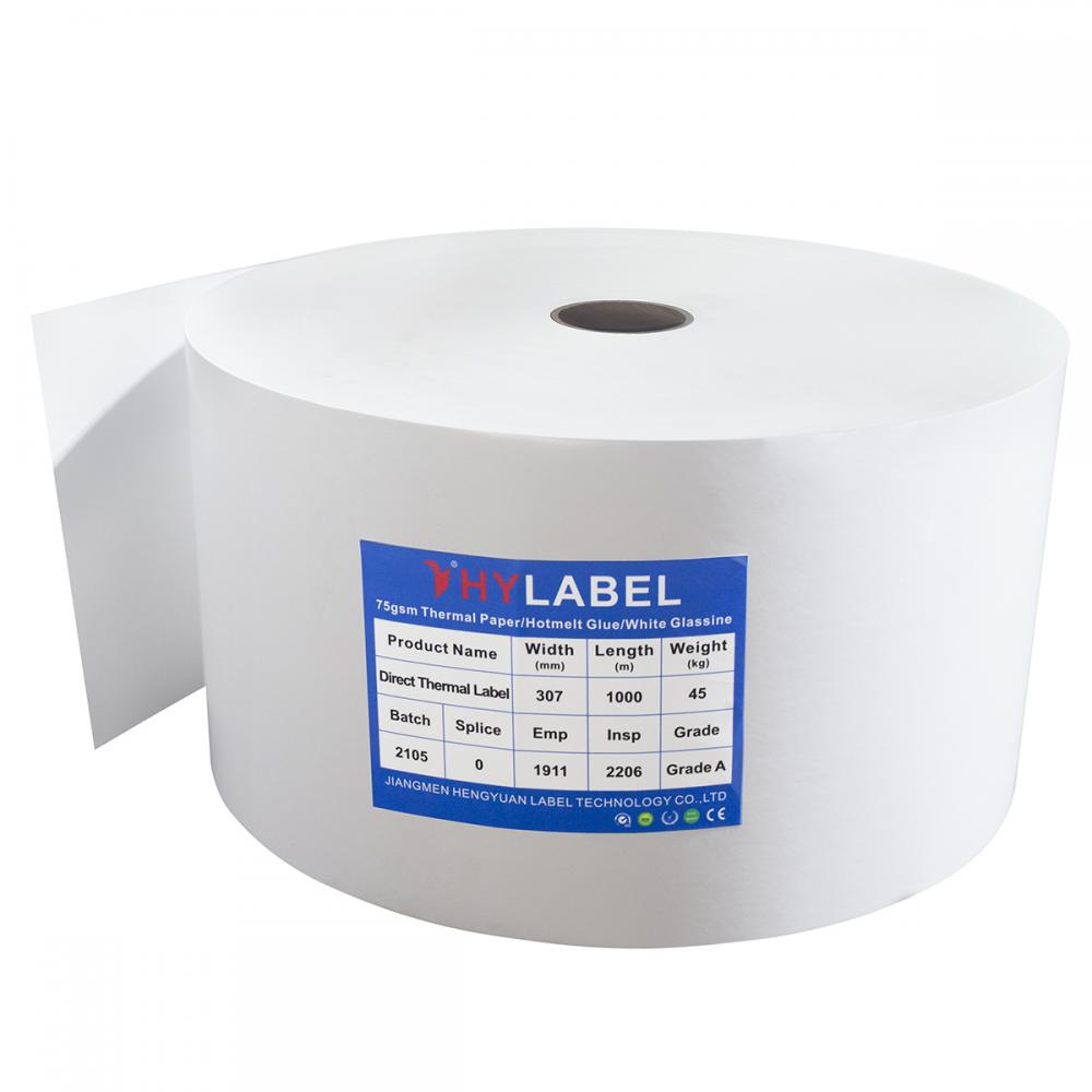 Semi Gloss Paper Label Stock Jumbo Rolls