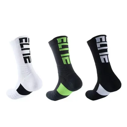 Breathe-Easy Cycling Socks for Men - Outdoor Sportswear & Racing Crew Socks