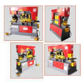 Functional hydraulic iron working machine