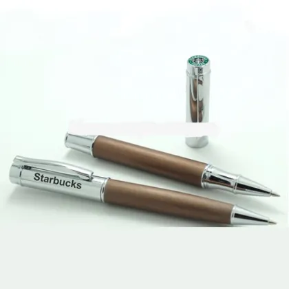 Starbucks Slogan Promotion Metal Pen for Advertising