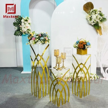 Klarer Acrylkristallblumenständer - Dekorative Hochzeitssäulen für Veranstaltungen