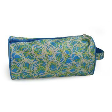Printed 420D Cosmetic Bag with 190T full lining, Measurse 25.5 x 9.5 x 12cm