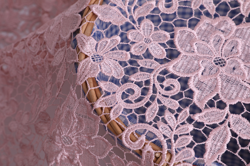 Shiny Yarn Guipure Fabric