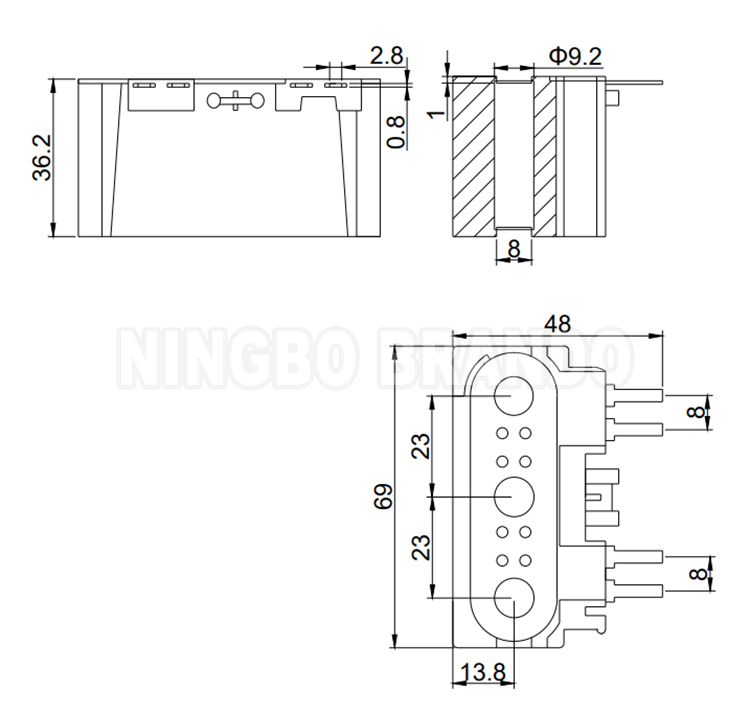 Auto Parts Trailer ABS Solenoid Valve Coil 4425007102 4425007002 ...
