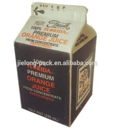 gable top carton for fresh milk juice similar to elopak purepak