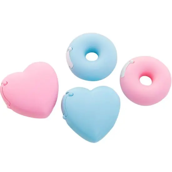 Candy Color Love Heart & Donut Shape Washi Tape Cutter: A Sweet Office & School Supply Accessory
