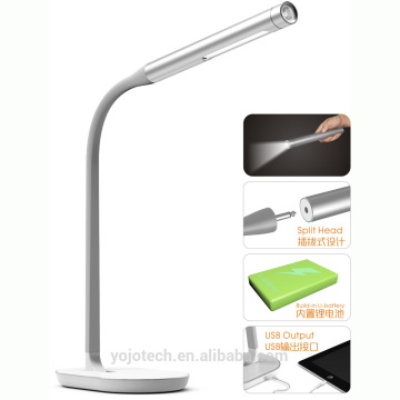 10W Modern Rechargeable Home Goods LED Emergency Table Lamp USB charging port