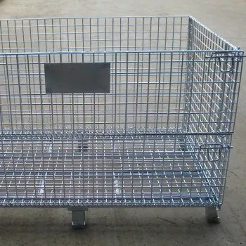 Heavy Duty Stackable Steel Mesh Storage Cage