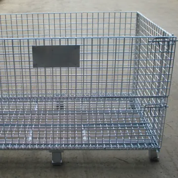 Heavy Duty Stackable Steel Mesh Storage Cage
