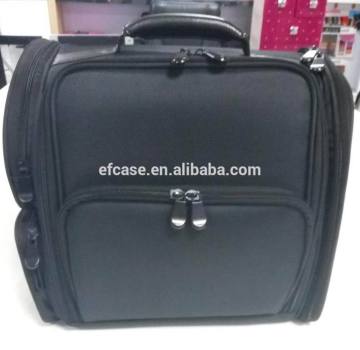 BLACK HAND CARRY NYLON BAG WITH SHOULDER STRAP