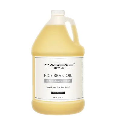 Bulk 100% Rice Bran Oil Cold Press Edible Carrier oil Rice Bran Oil